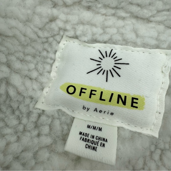 Offline by Aerie Denim Sherpa-Lined Jacket size medium - Picture 8 of 9